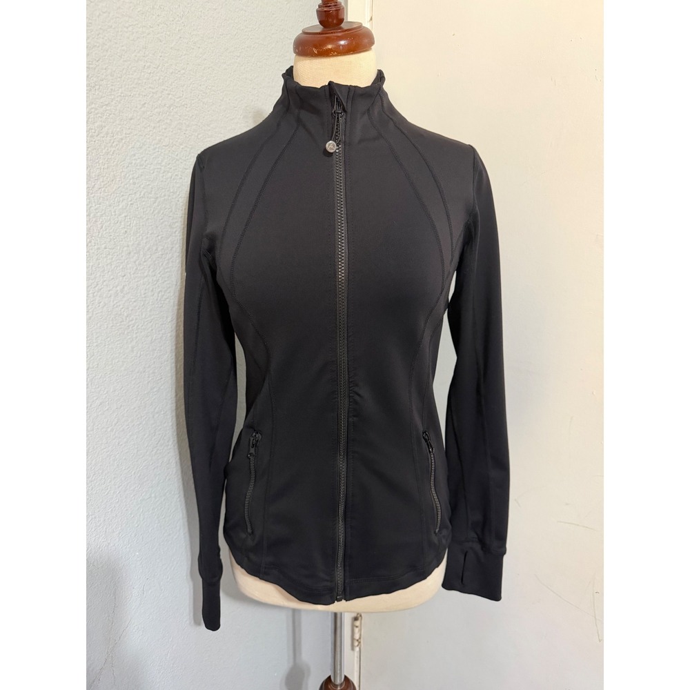 90 Degree by Reflex‎ Womens M Black Full Zip Track Jacket Equity Sports Athletic